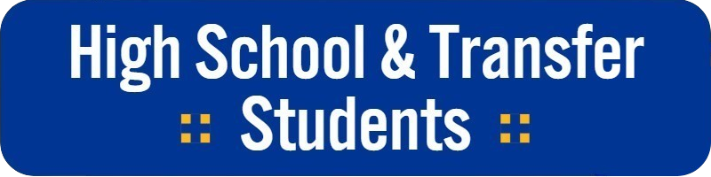 high school and transfer students button