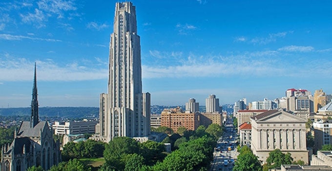 Cathedral of Learning at a distance