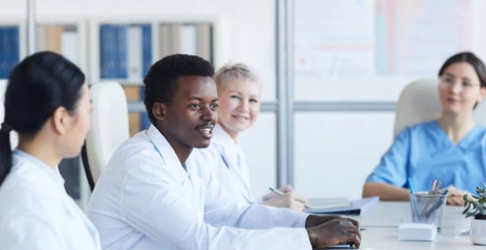 Dual DNP/PHD - students in scrubs