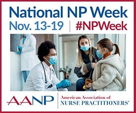 image from American Association of Nurse Practitioners for National NP Week November 13-19