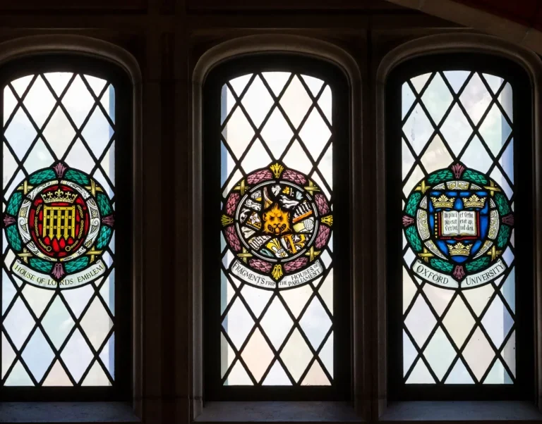 Image of three stained glass windows