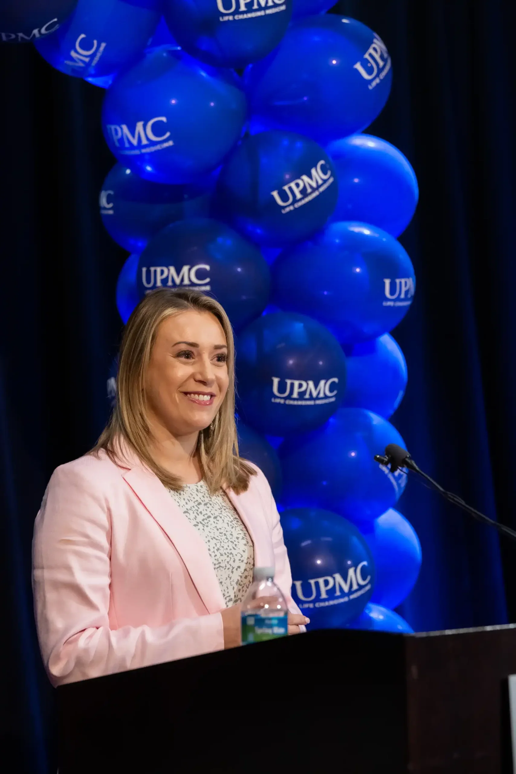 Ashley Iannazzo standing at podium